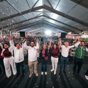 Claudia Sheinbaum Cierra Campaña Regional en Naucalpan con Apoyo de Líderes de Morena y el Partido Verde