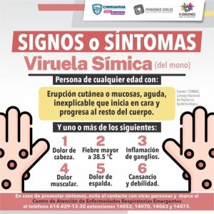 Estos son los principales síntomas que presentan las personas infectadas de Viruela del Mono. 