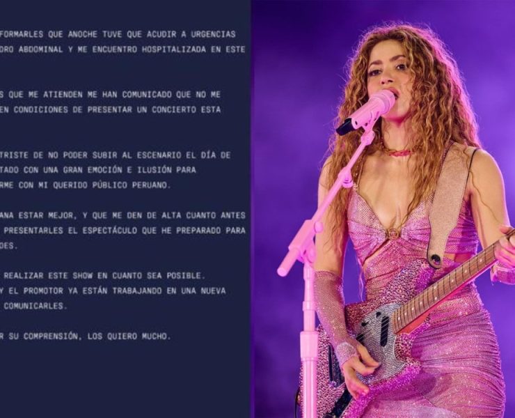 Shakira es hospitalizada de emergencia en Lima